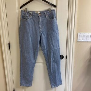 Universal Thread - light blue striped Boyfriend pant - size 10/30R